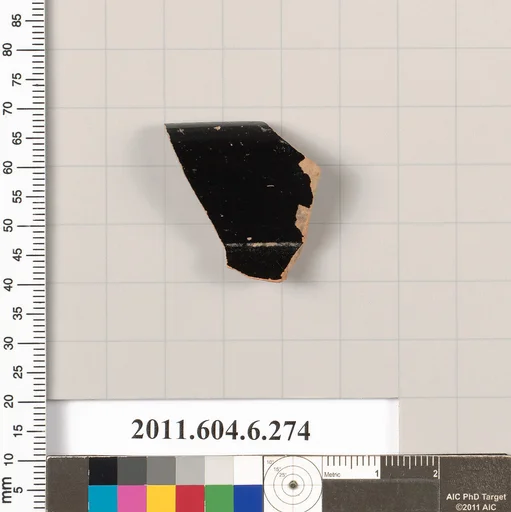 Terracotta rim fragment of an open shape