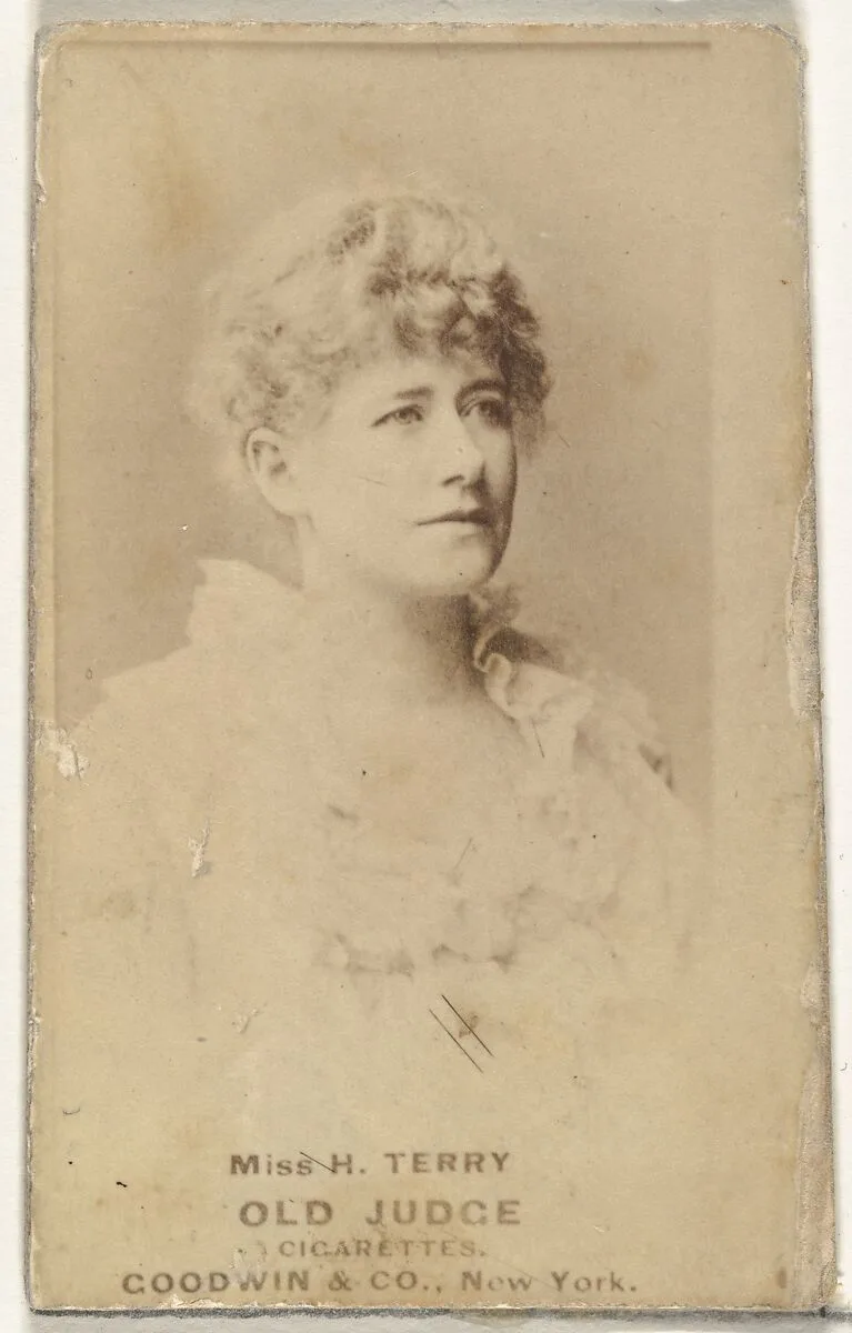 Miss H. Terry, from the Actors and Actresses series (N171) for Old Judge Cigarettes — Goodwin & Company