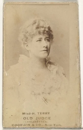 Miss H. Terry, from the Actors and Actresses series (N171) for Old Judge Cigarettes