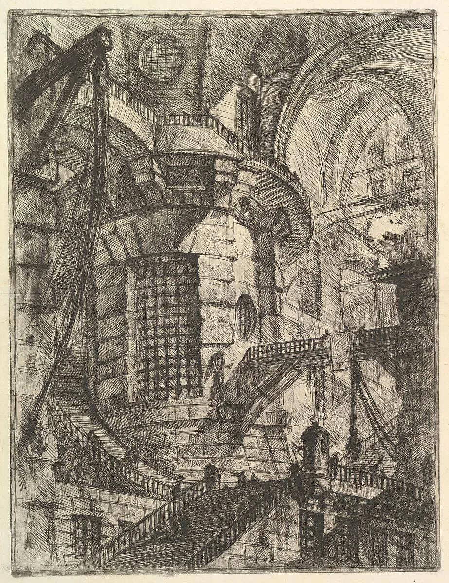 The Round Tower, from "Carceri d'invenzione" (Imaginary Prisons) — Giovanni Battista Piranesi|Giovanni Bouchard