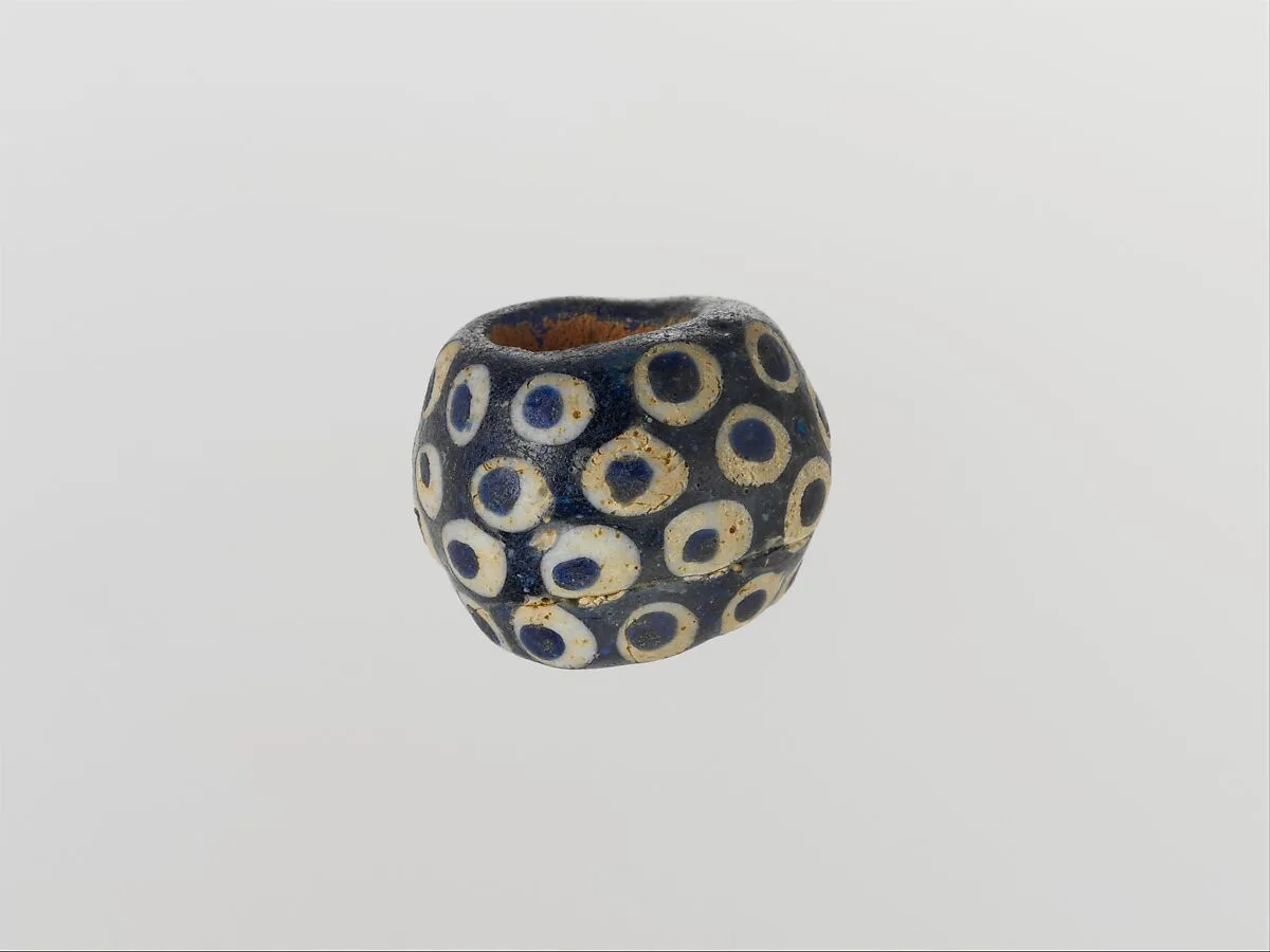 Glass eye bead — Unknown
