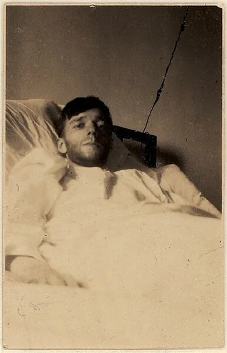 [Self-Portrait in New York Hospital Bed, New York City]