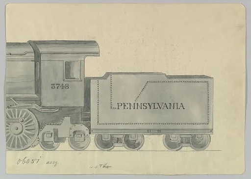 Design for Model Train, Pennsylvania (back half)