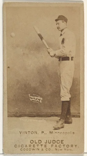 William Miller "Bill" Vinton, Pitcher, Minneapolis, from the Old Judge series (N172) for Old Judge Cigarettes