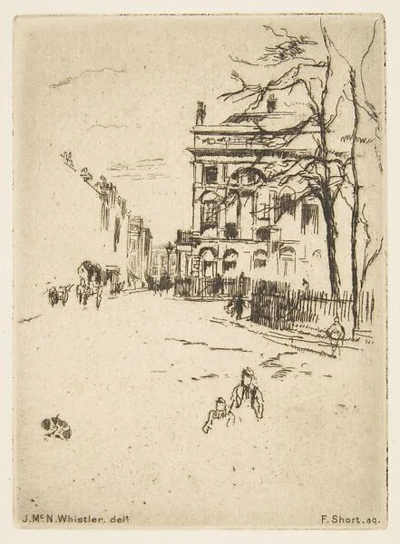 Fitzroy Square (Street Scene) — James McNeill Whistler|Sir Frank Short