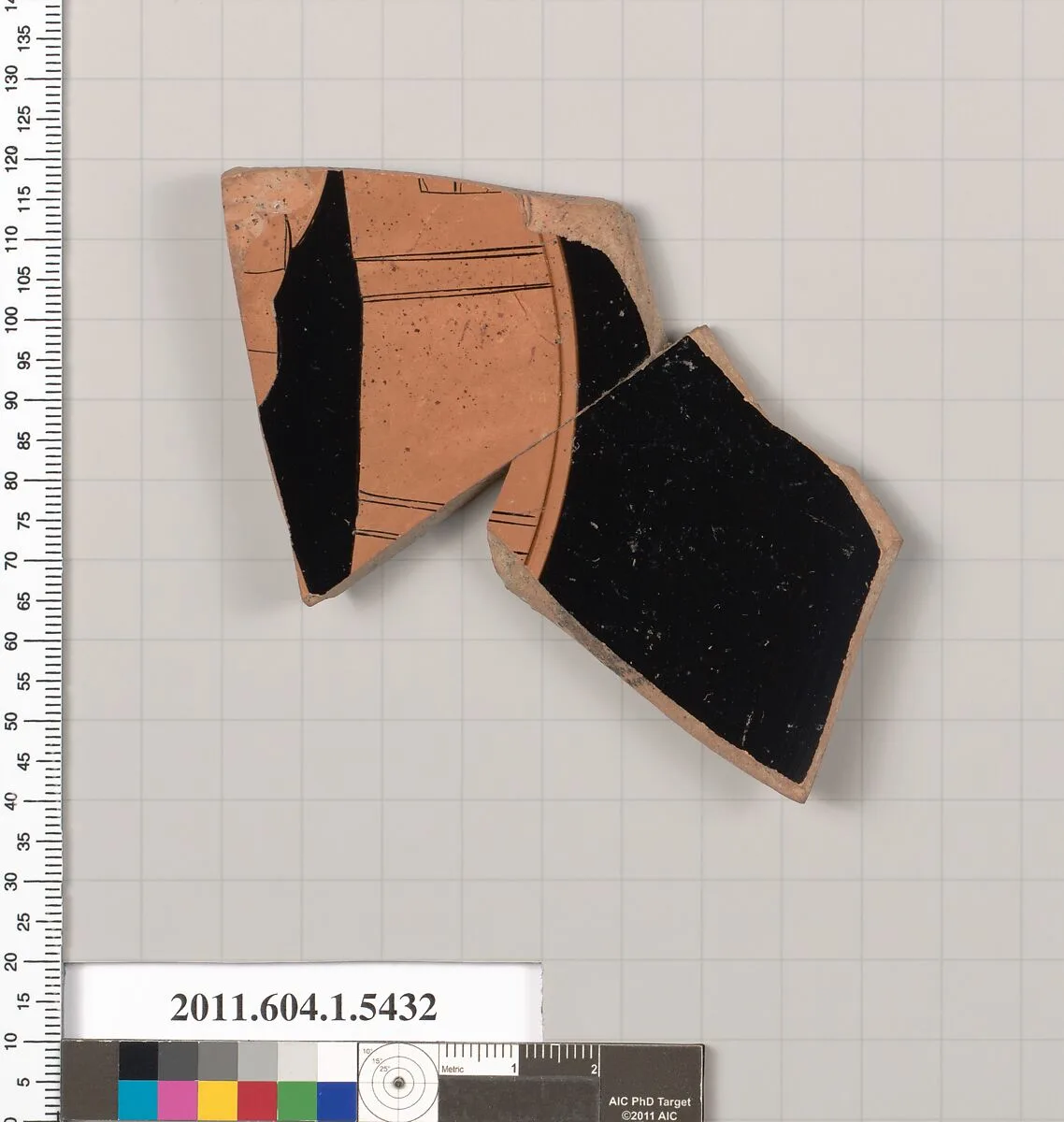 Terracotta fragment of a kylix (drinking cup) — Unknown