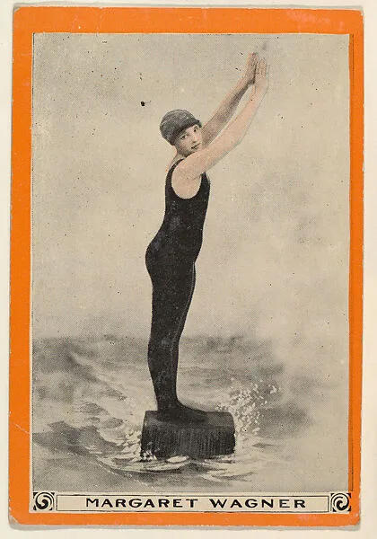 Margaret Wagner, No. 71, What to do in Case of Cramp, from the Champion Women Swimmers series (T221), issued by Pan Handle Scrap — Pan Handle Scrap Company
