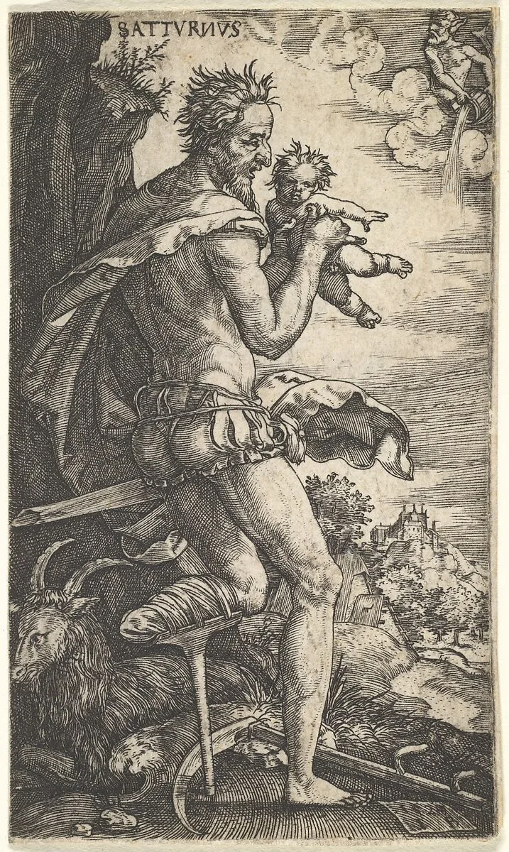 Saturn from The Gods Who Preside Over the Planets — Master I.B.