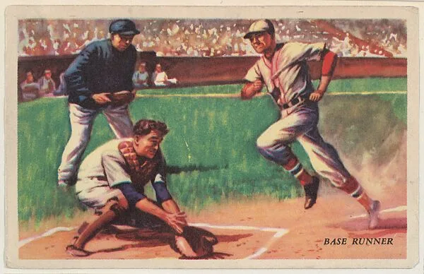 Base Runner, bakery card from the Speed Pictures series (D39-8), issued by Bell Bakeries, Inc. — Bell Bakeries, Inc.
