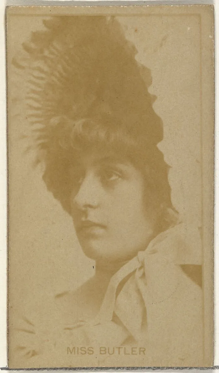 Miss Butler, from the Actors and Actresses series (N145-8) issued by Duke Sons & Co. to promote Duke Cigarettes — W. Duke, Sons & Co.|American Tobacco Company