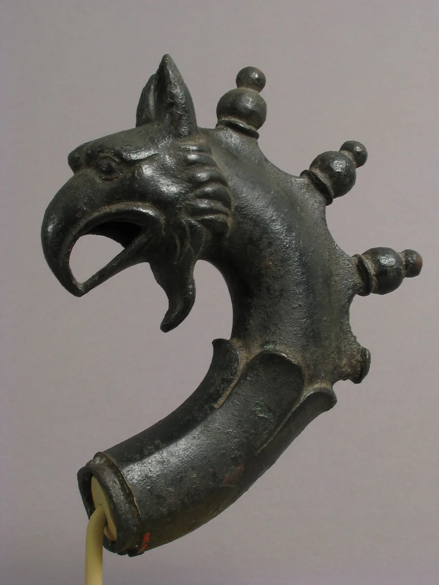 Lamp Handle with a Griffin’s Head — Unknown