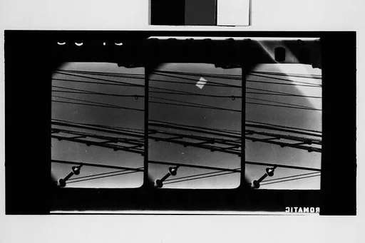 [South Seas: Three Motion Picture Film Frames of Cressida Rigging]