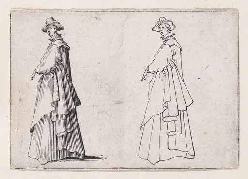 La Dame au Vêtement Ample (The Lady with Ample Clothing), from Les Caprices Series A, The Florence Set