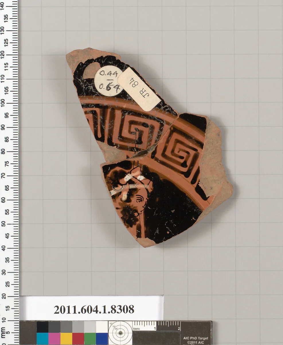 Terracotta fragment of a kylix (drinking cup) — Unknown
