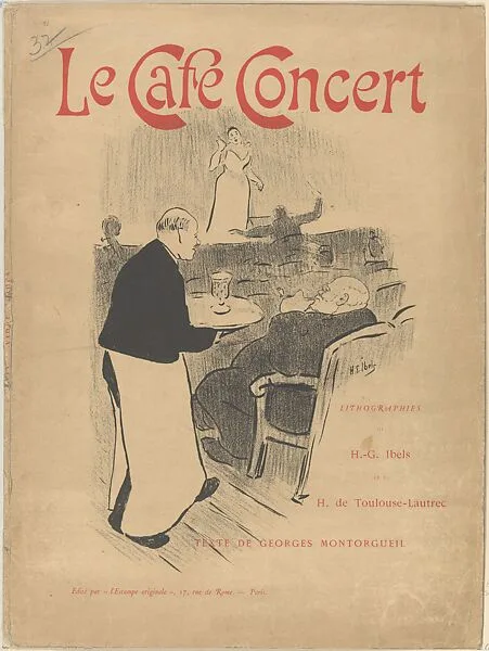 Cover and Title of "Le Café Concert" — Henri-Gabriel Ibels|Henri de Toulouse-Lautrec|Georges Montorgueil|l'Estampe Originale