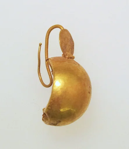 Earring-hook type with discs of thin foil