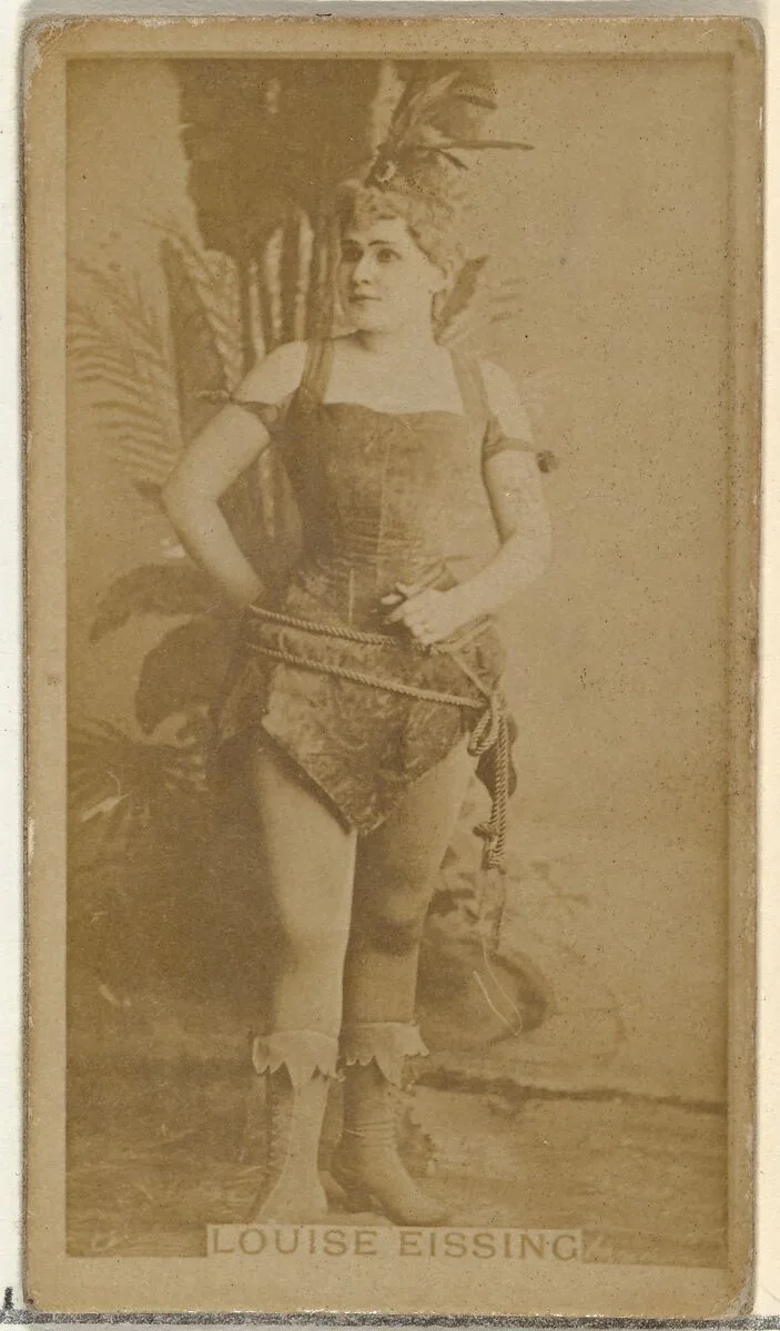 Louise Eissing, from the Actors and Actresses series (N145-8) issued by Duke Sons & Co. to promote Duke Cigarettes — W. Duke, Sons & Co.|American Tobacco Company