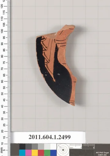 Terracotta fragment of a kylix (drinking cup)
