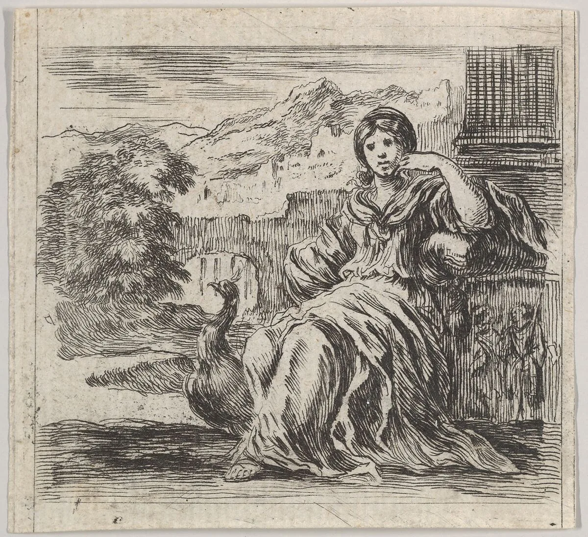 Juno, from 'Game of Mythology' (Jeu de la Mythologie) — Stefano della Bella