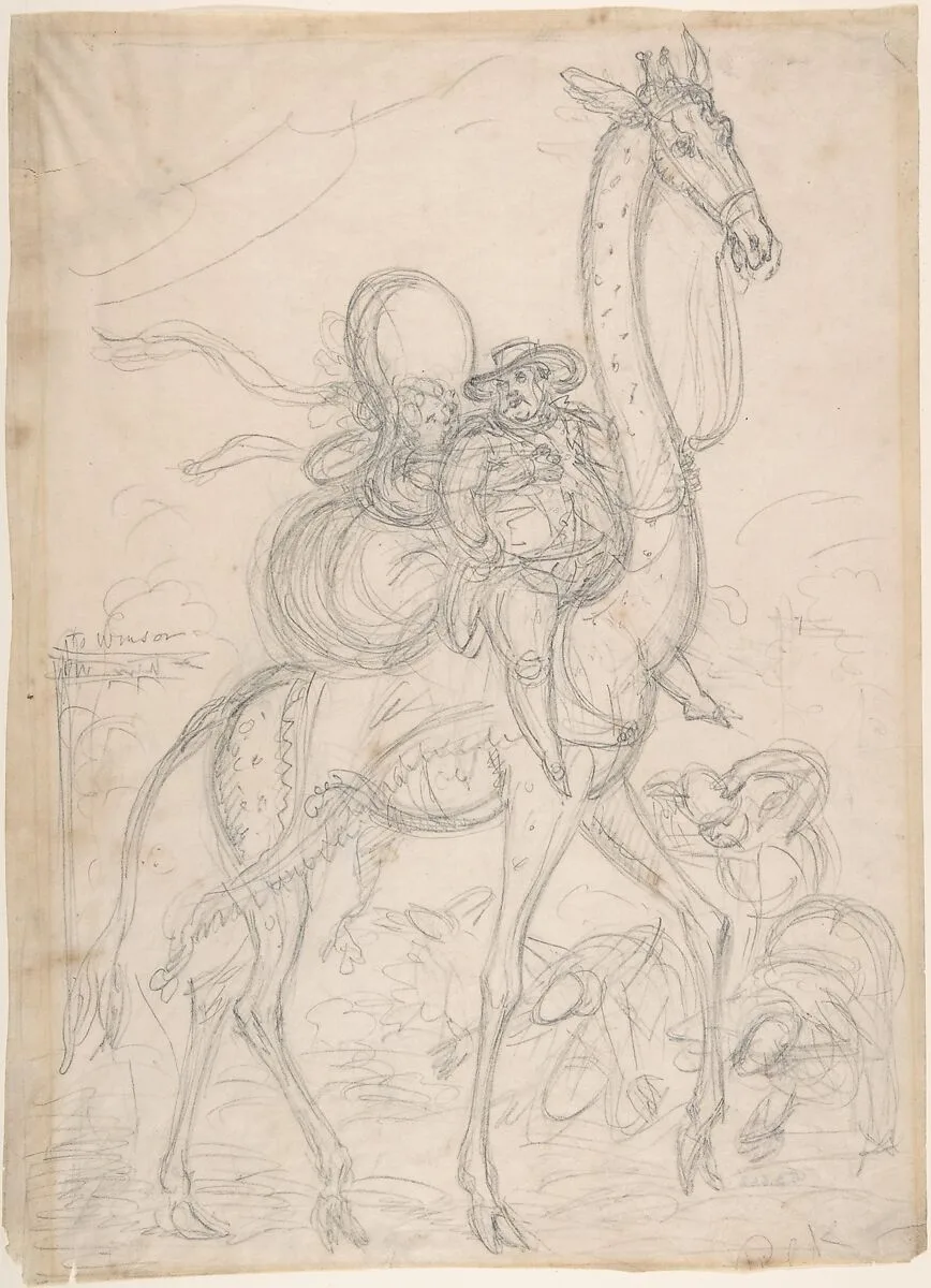 The Cameleopard, or a new hobby — William Heath ('Paul Pry')|George IV, King of Great Britain and Ireland|Elizabeth Conyngham, Marchioness Conyngham