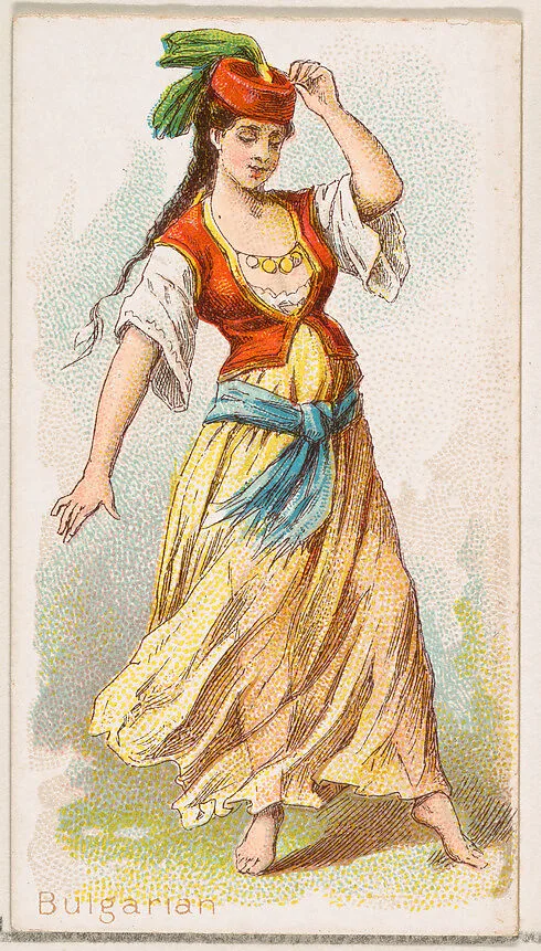 Bulgarian Dancer, from the Dancing Women series (N186) issued by Wm. S. Kimball & Co. — William S. Kimball & Company