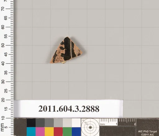 Terracotta fragment of a closed shape