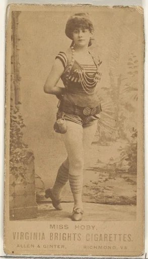 Miss Hoby, from the Actors and Actresses series (N45, Type 1) for Virginia Brights Cigarettes