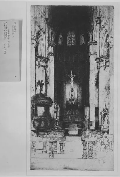 Notre Dame, Dinant — Sir David Young Cameron