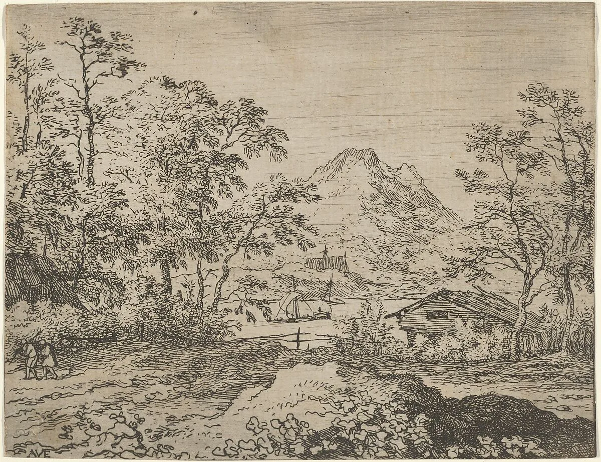 The Broad River — Allart van Everdingen