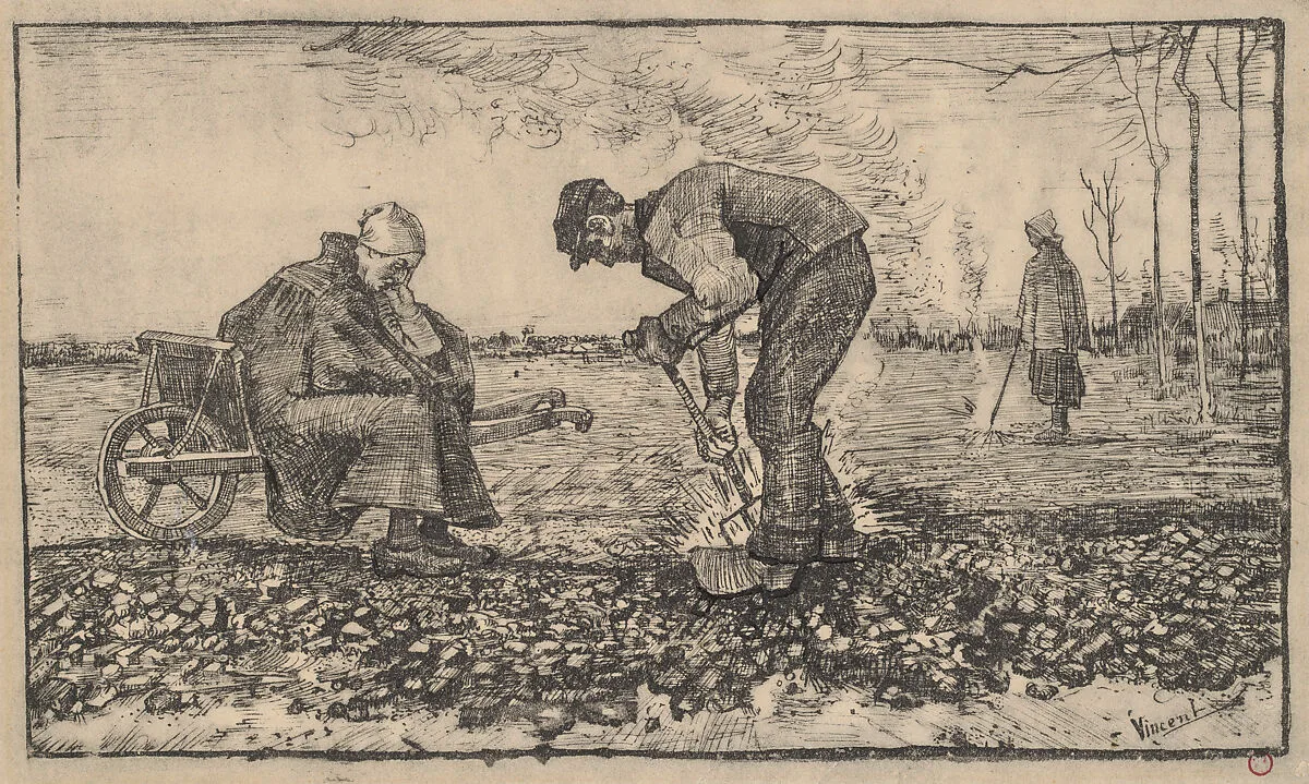 Burning Weeds — Vincent van Gogh