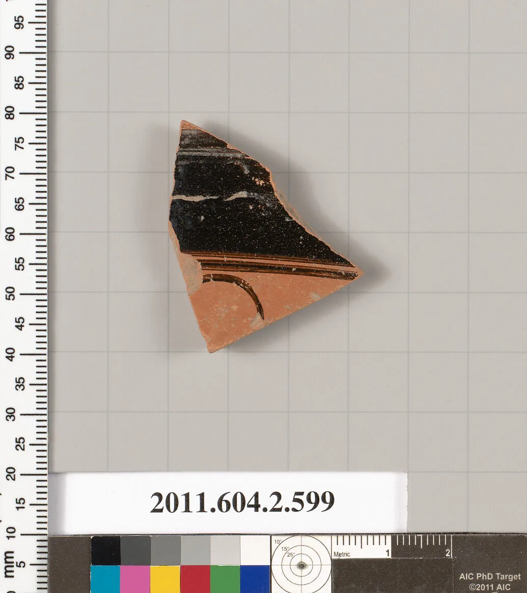 Terracotta fragment of a column-krater (bowl for mixing wine and water) — Unknown
