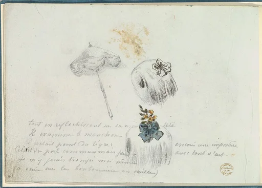 Sketches for Two Muffs and a Parasol