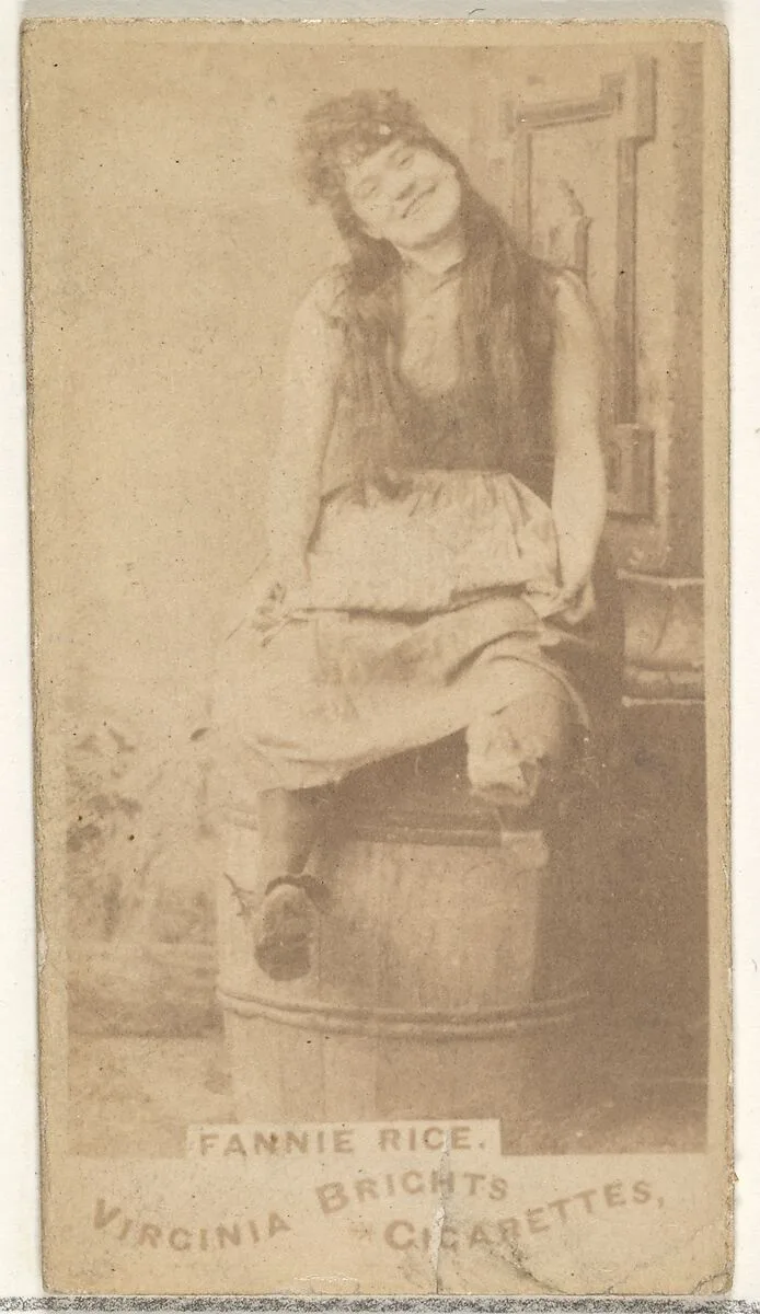 Fanny Rice, from the Actors and Actresses series (N45, Type 1) for Virginia Brights Cigarettes — Allen & Ginter