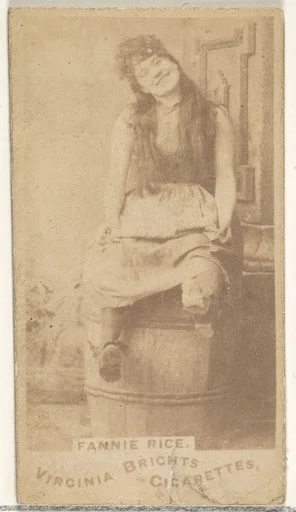 Fanny Rice, from the Actors and Actresses series (N45, Type 1) for Virginia Brights Cigarettes