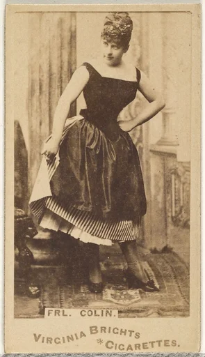 Fräulein Colin, from the Actors and Actresses series (N45, Type 1) for Virginia Brights Cigarettes