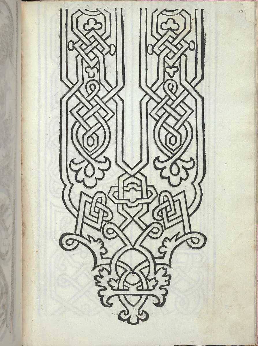 Libro quarto. De rechami per elquale se impara in diuersi modi lordine e il modo de recamare...Opera noua, page 10 (recto) — Alessandro Paganino