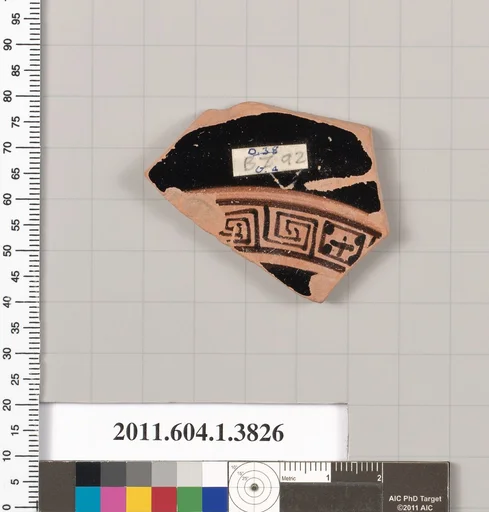 Terracotta fragment of a kylix (drinking cup)