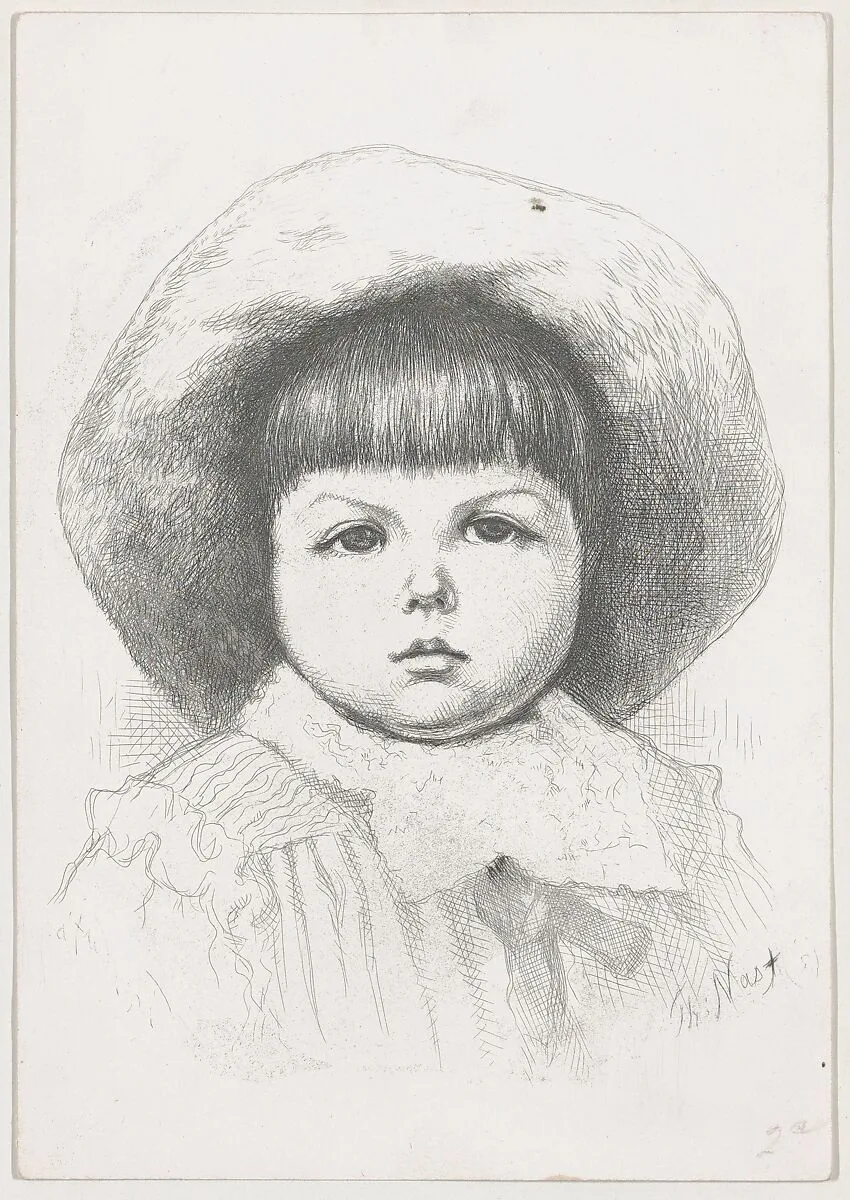 Portrait of a Child (Cyril Nast?) — Cyril Nast|Thomas Nast