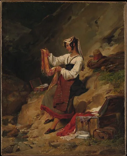 The Italian Brigand's Wife — Léon Cogniet