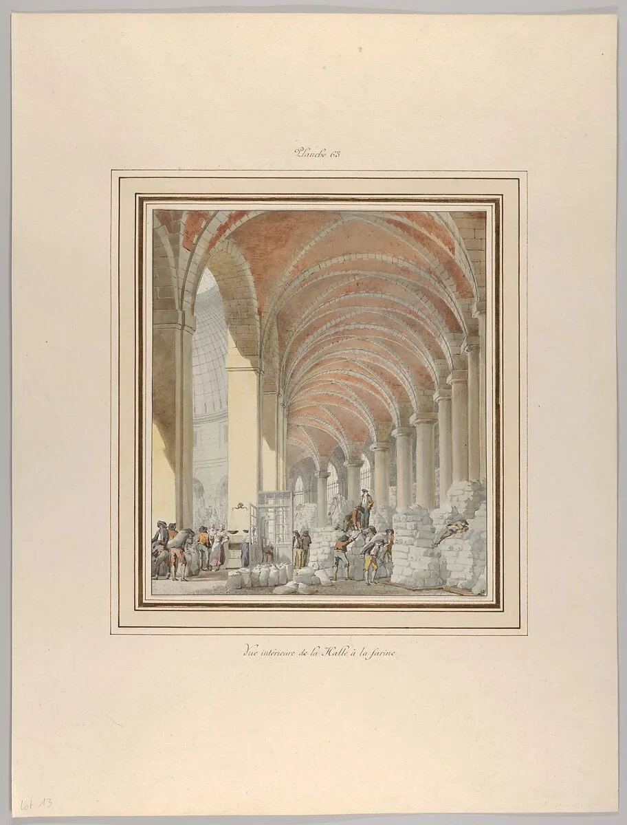 La Halle aux Blés, Interior View — Pierre François Léonard Fontaine