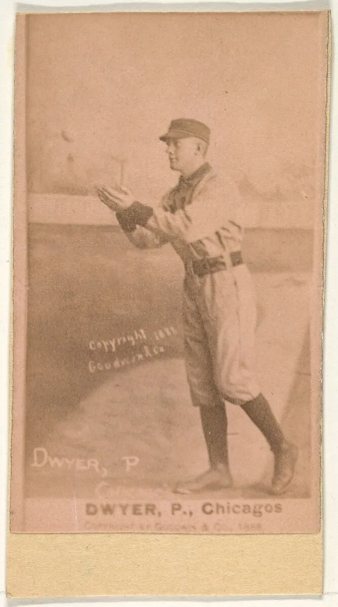 Dwyer, Pitcher, Chicago, from the Old Judge series (N172) for Old Judge Cigarettes — Goodwin & Company