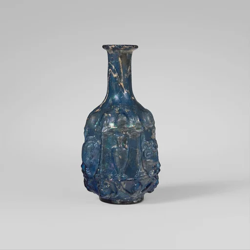 Glass hexagonal bottle