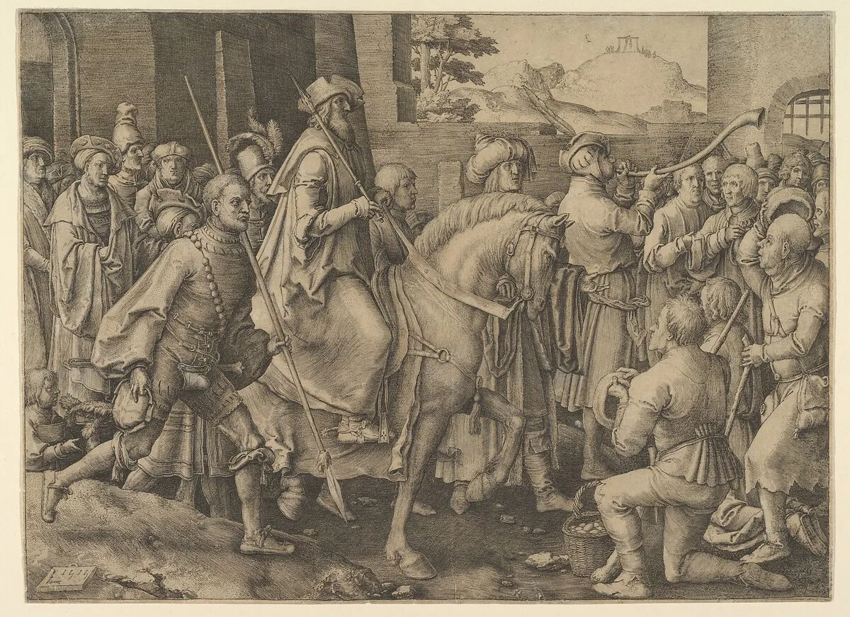 The Triumph of Mordecai — Lucas van Leyden