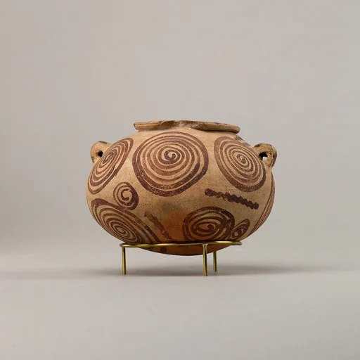 Decorated ware bowl illustratiing spirals