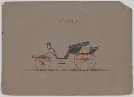 Design for Pony Phaeton, no. 3594a
