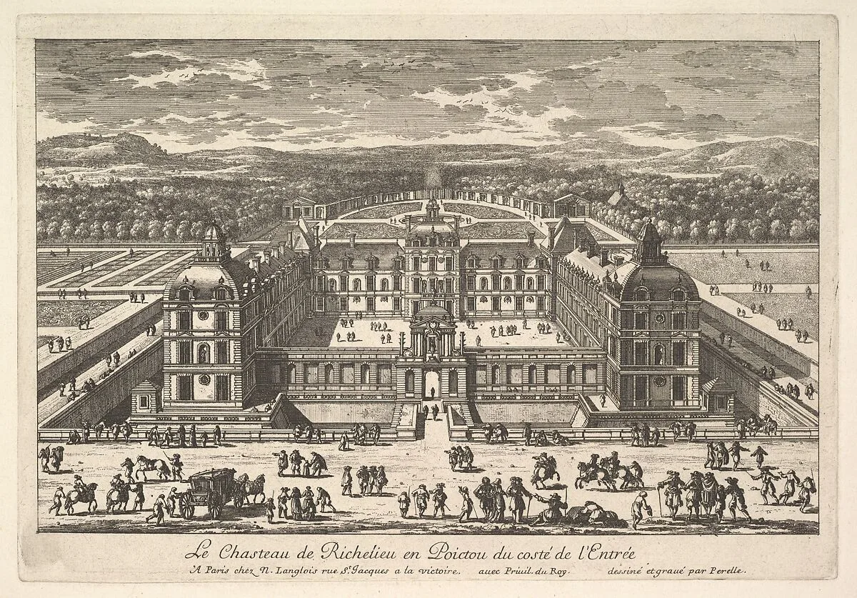 Le Château de Richelieu en Poictou du Côté de l'Entrée — Adam Perelle
