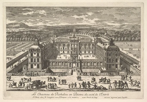 Le Château de Richelieu en Poictou du Côté de l'Entrée