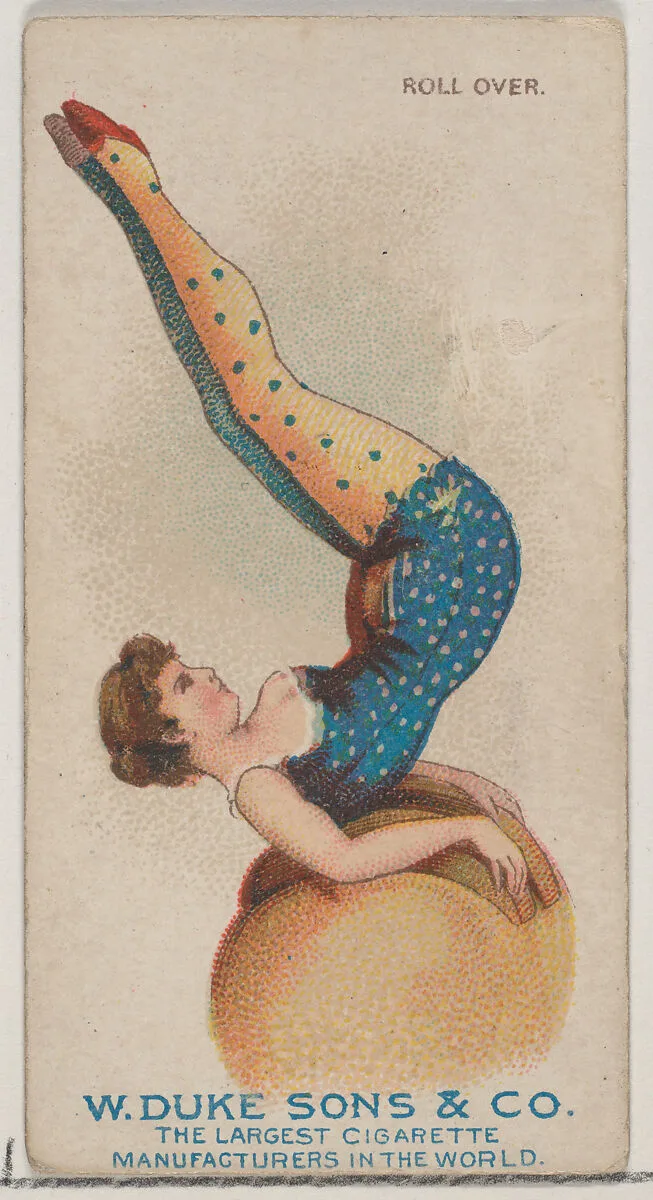 Roll Over, from the Gymnastic Exercises series (N77) for Duke brand cigarettes — W. Duke, Sons & Co.
