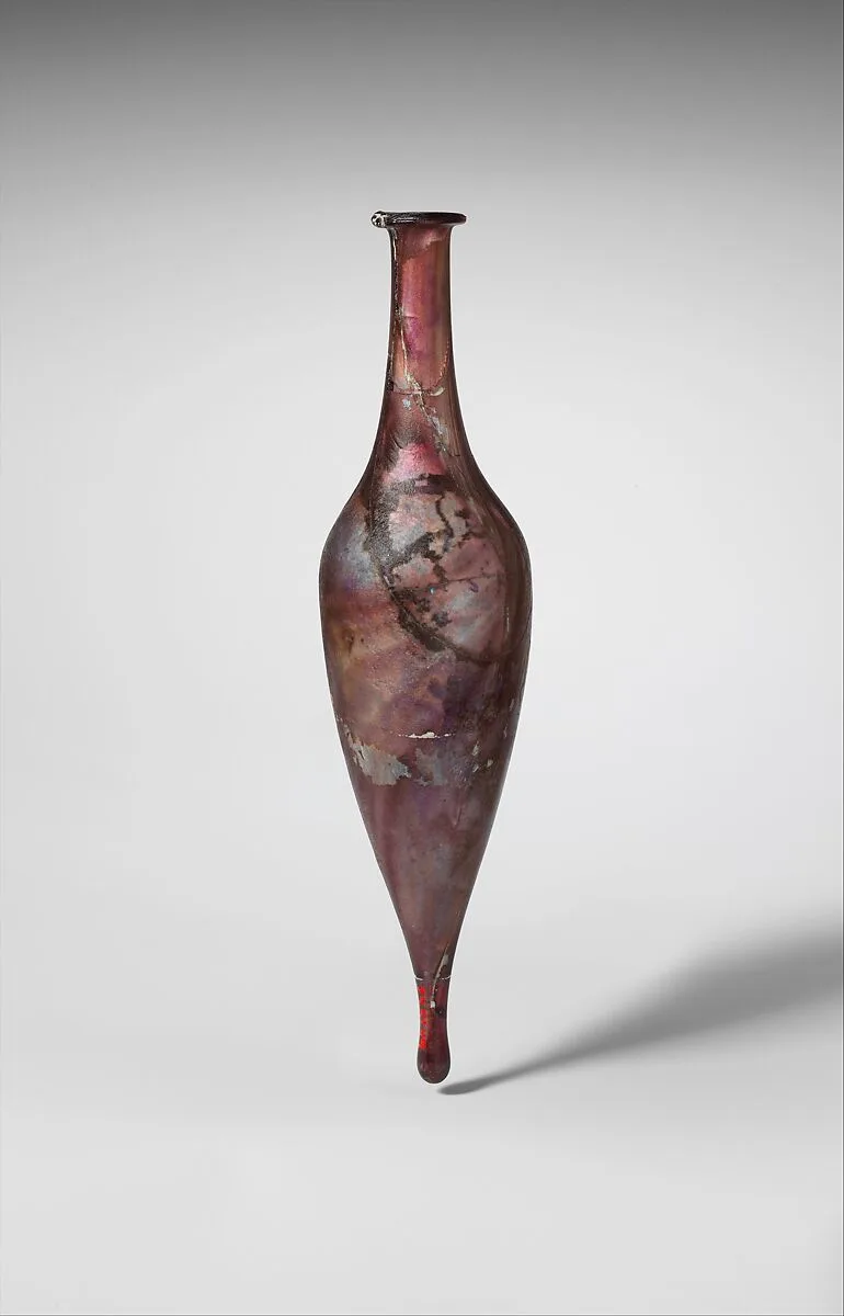 Glass perfume bottle — Unknown