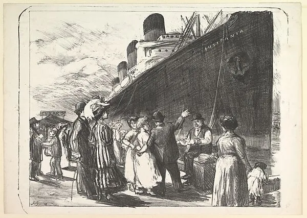 The Lusitania in Dock — John Sloan